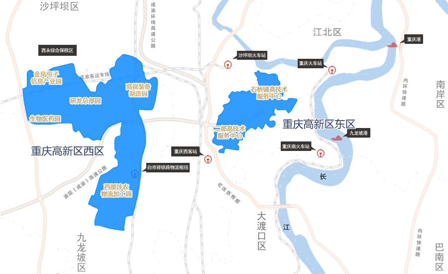 高新区范围地图图片