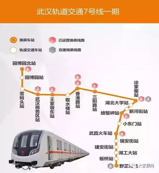 武汉地铁7号线11月前后开通!真容曝光,颜控不要错过!