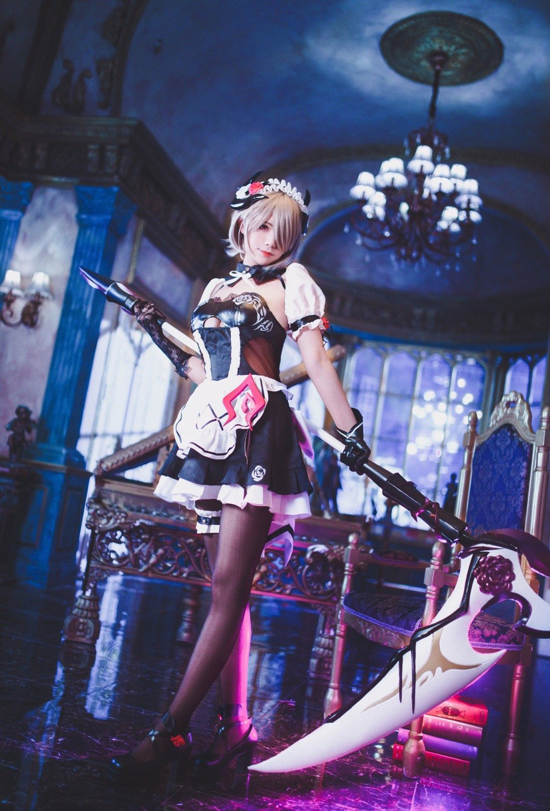 三组很棒的国产游戏《崩坏学园3》角色丽塔cos作品!很有还原度!