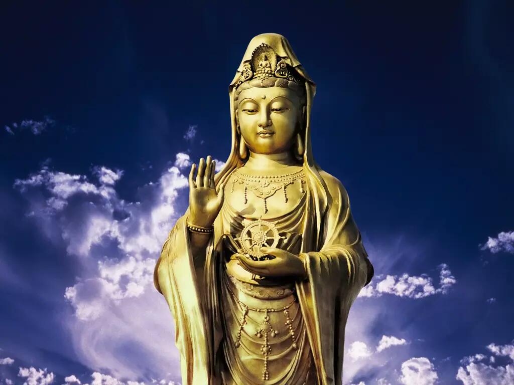 佛教中慈悲与智慧的象征,观世音菩萨精美佛像