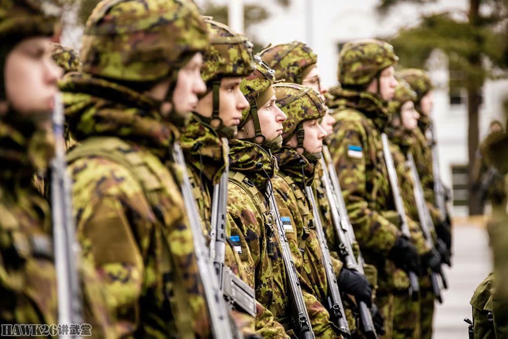 扛着机枪,无后坐力炮参加阅兵式 爱沙尼亚陆军方队画风非常独特