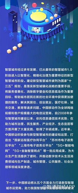 中国移动(00941)发布5·17宣言:发挥"5g "优势 全力打造新型智慧城市