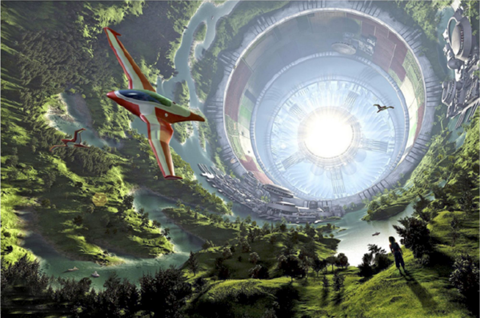 最脑洞科幻作品:地球附近出现100公里巨大环形世界,可申请绿卡