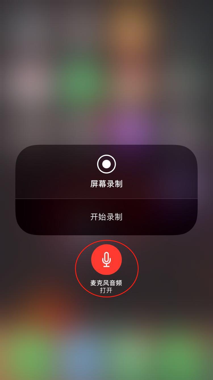 苹果录屏怎么录自己的声音