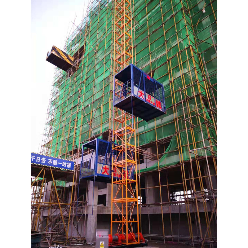 工地施工双笼物料提升机