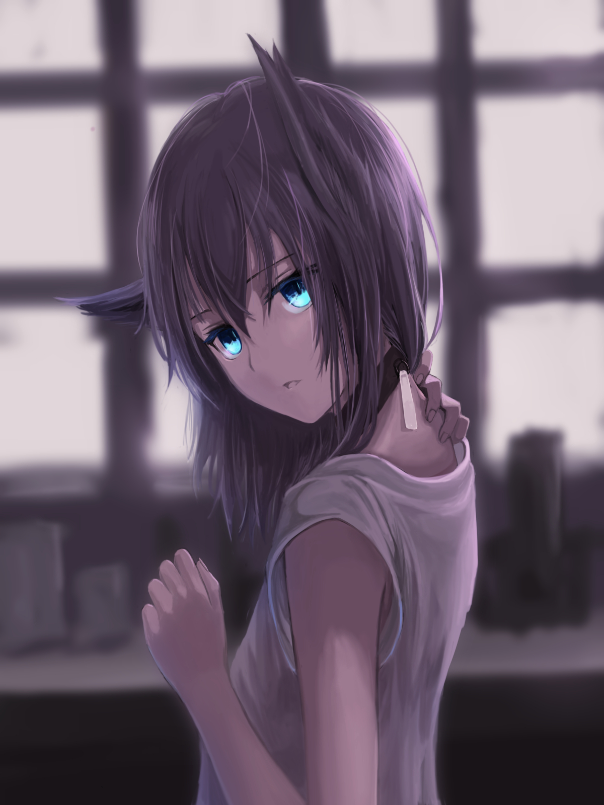 猫耳朵动漫萝莉插画,画师:mikisai,id=22547711