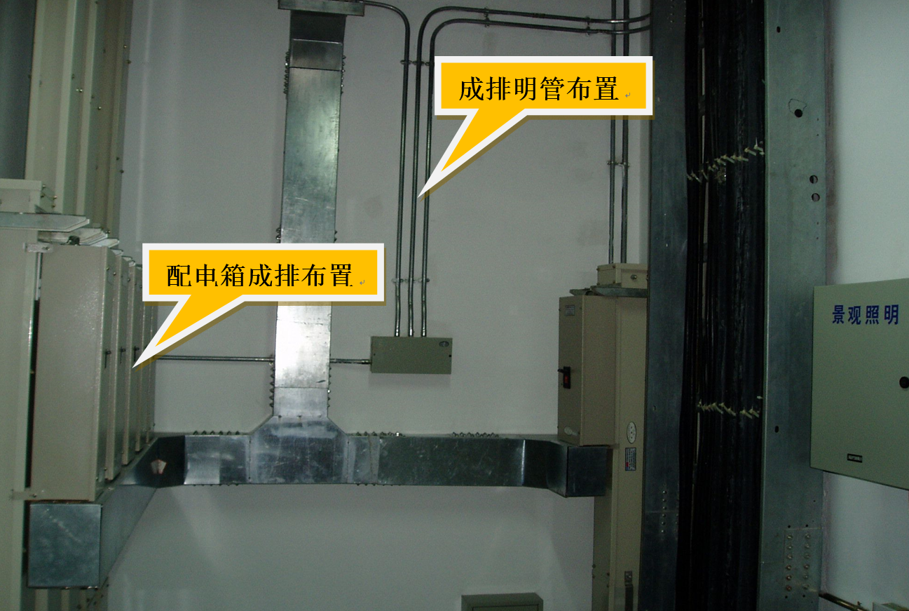 1 熟悉電氣設計圖紙,確定配電井內配電箱的安裝方式和安裝高度.