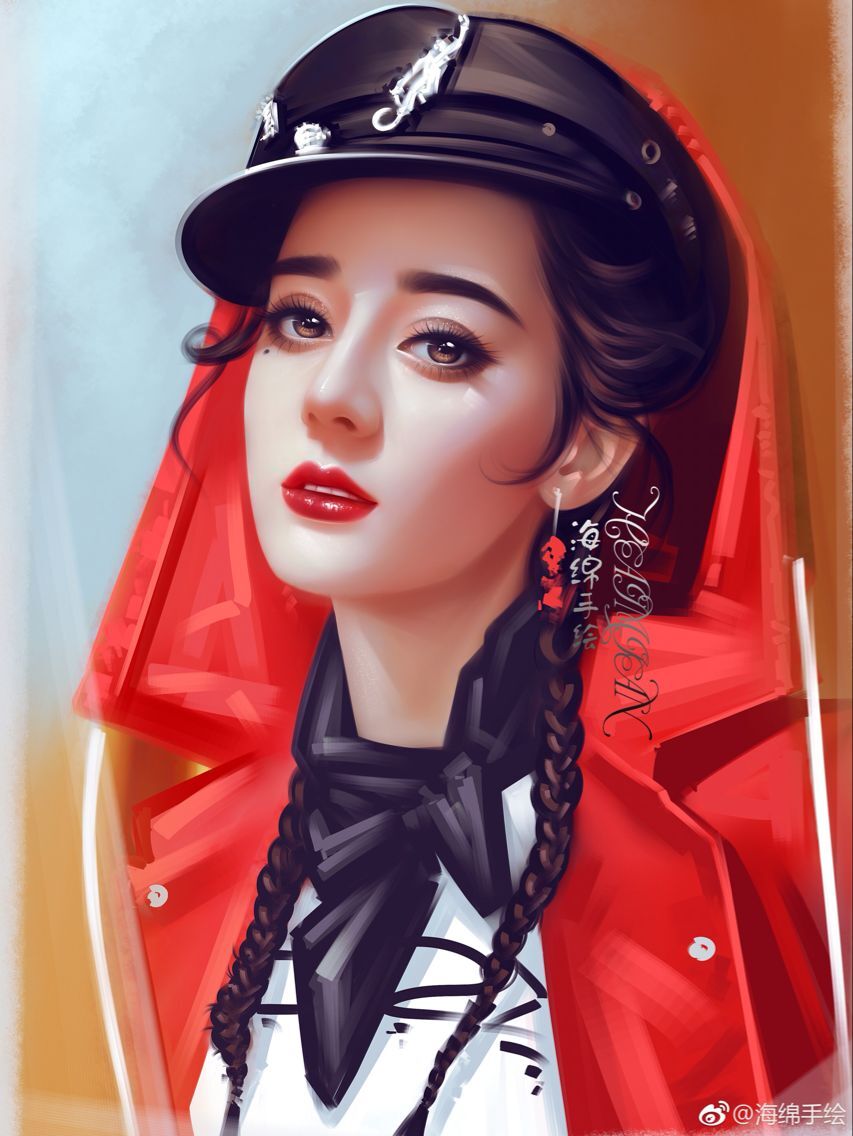 热巴手绘美图:缱絹诗情画于手心,半边明媚挂于眉间