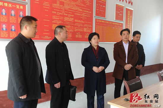 东安:县领导视察乡镇人大代表联系群众工作站建设