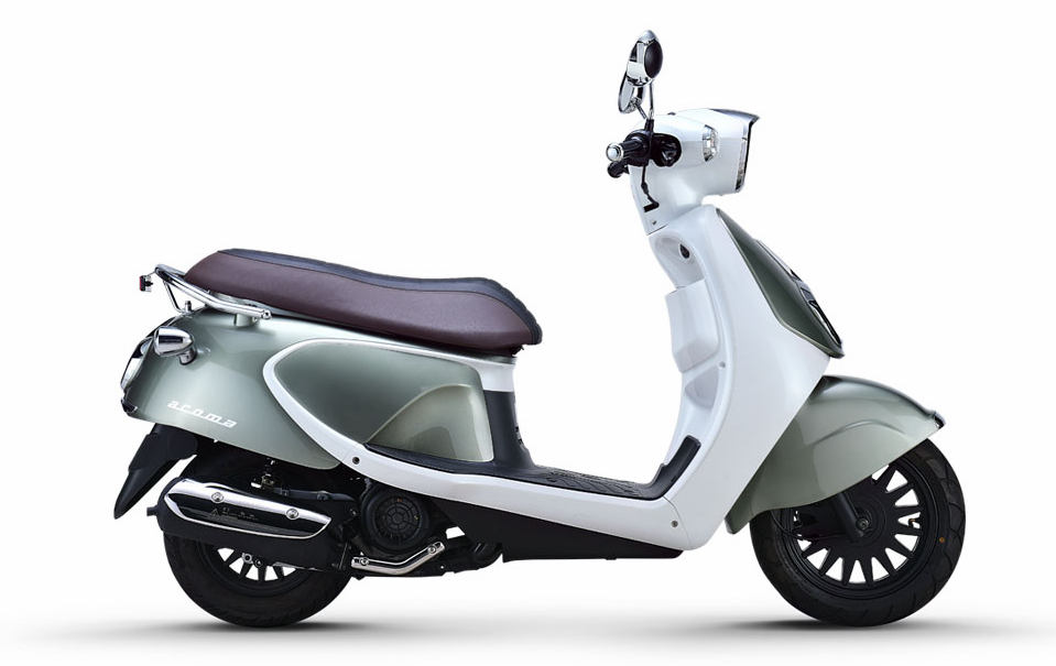 欧式复古踏板来袭,韩国大林发动机,气质不输维斯帕,售价7380元