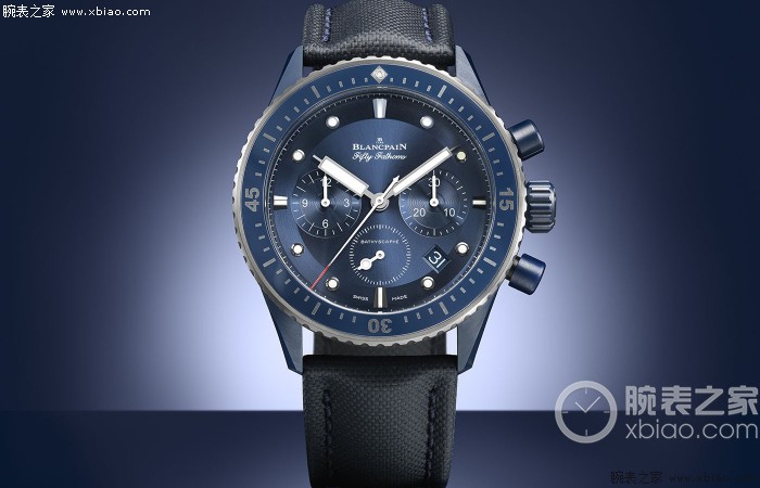 宝珀blancpain推出五十噚深潜器宝嘉尔蓝色腕表