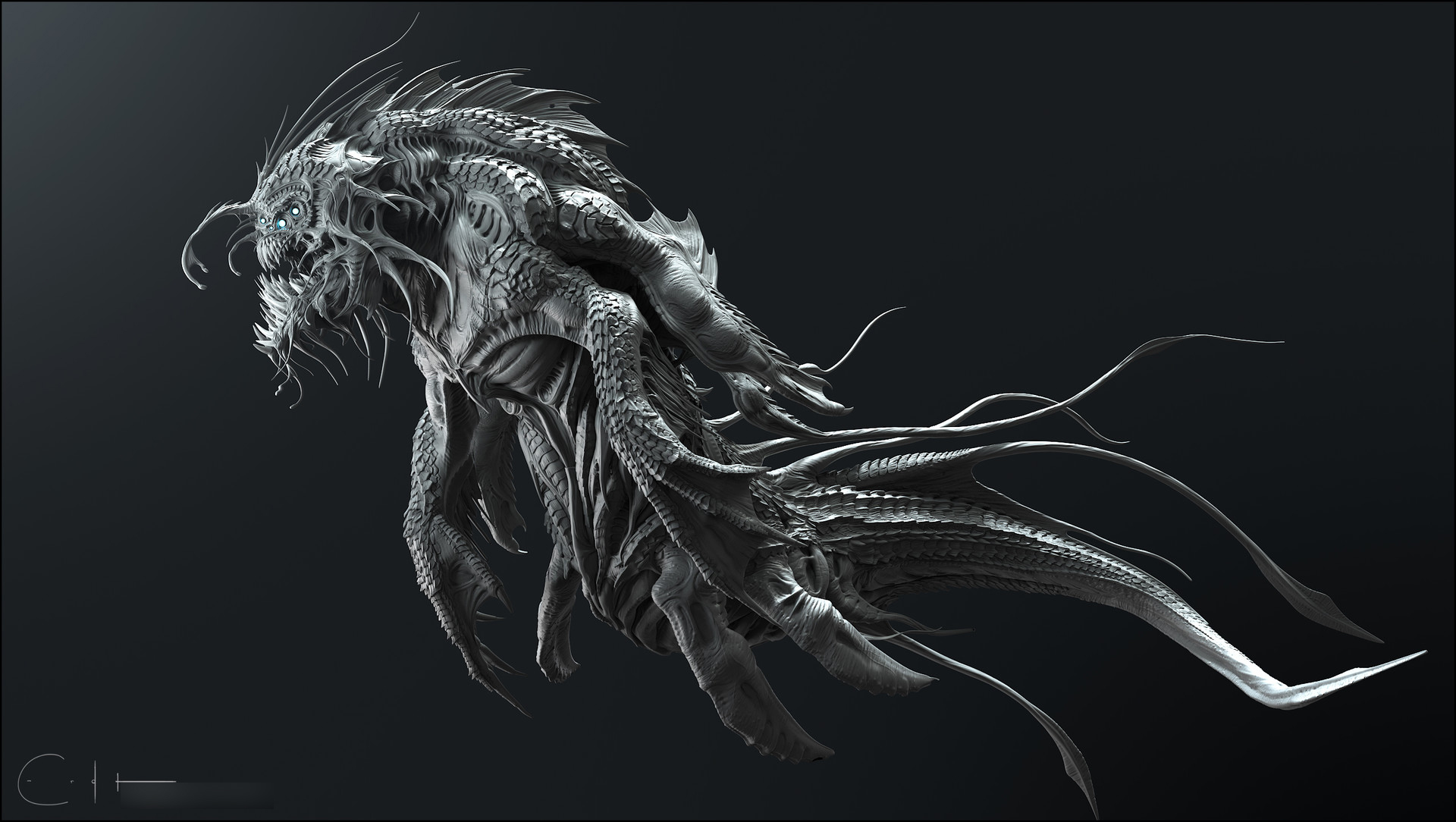 美国设计师的一组3d机械和怪物概念设计作品!可谓相当脑洞大开!