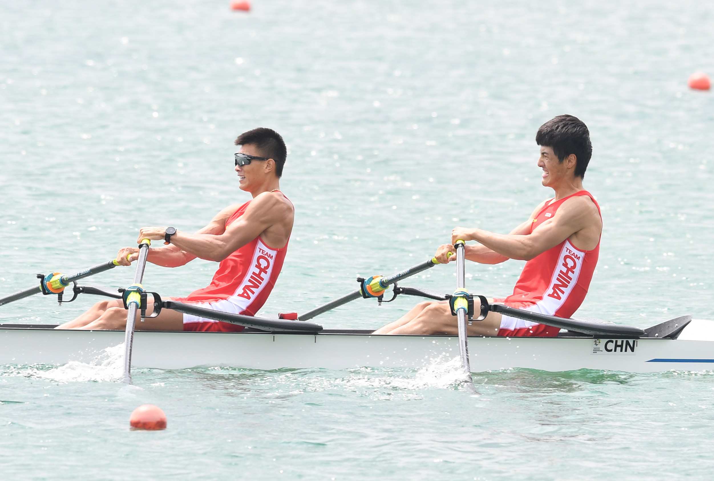 赛艇——中国选手张志远,陈森森获得男子双人双桨亚军(6)