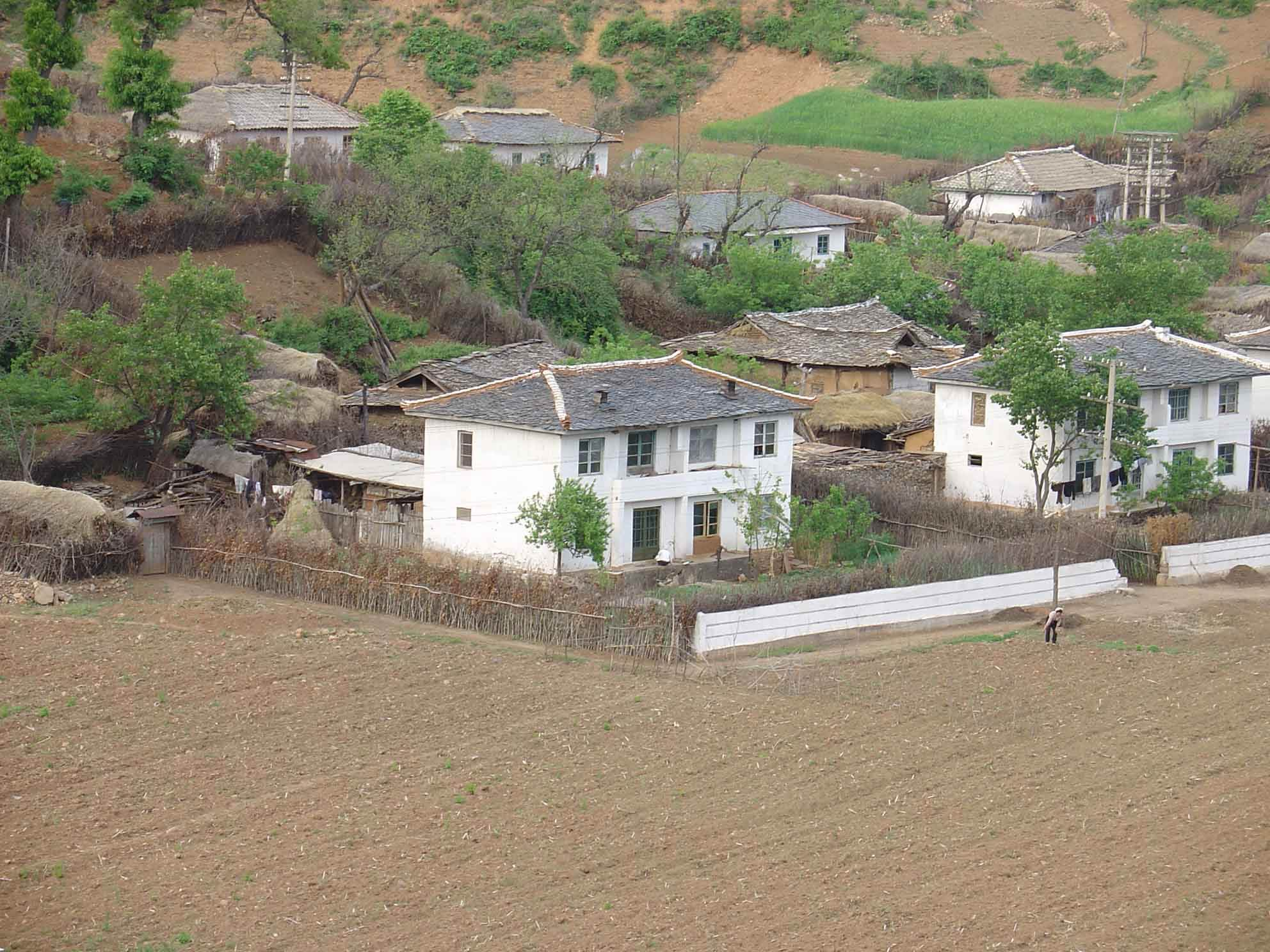 朝鲜农村房屋图片图片
