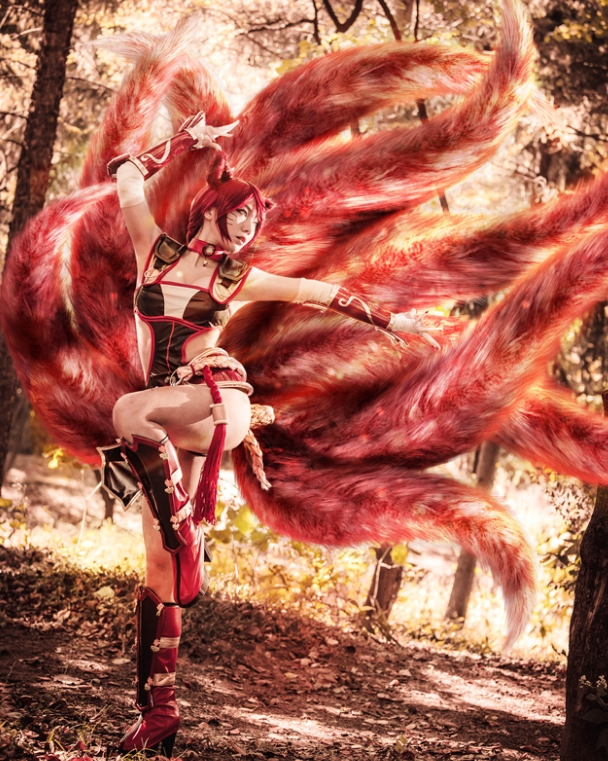 奇幻风满满 超炫酷焰尾妖狐阿狸cos