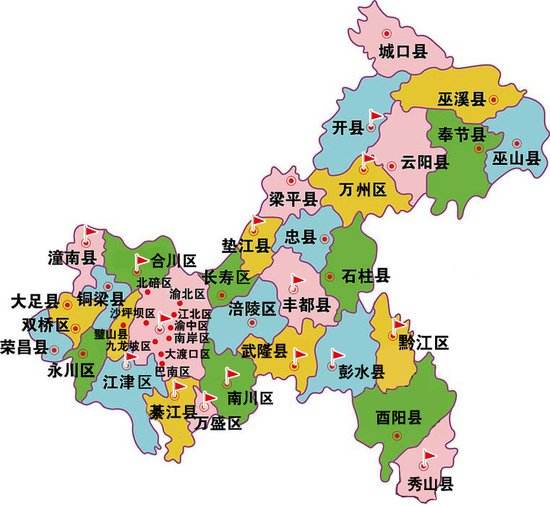重庆主城区域板块图图片
