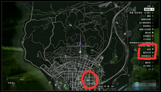 gta5线下警察局位置图图片