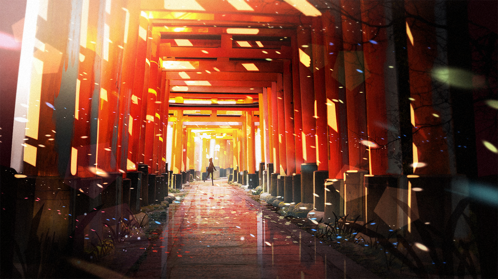 值得收藏的风景壁纸:枫色长廊