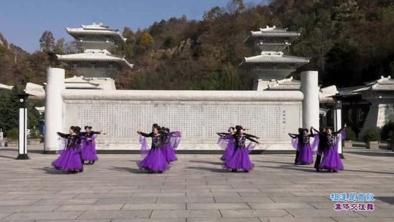 鸾州交谊舞会所二队 相逢是首歌 表演 团队版,舞蹈,广场舞,好看视频