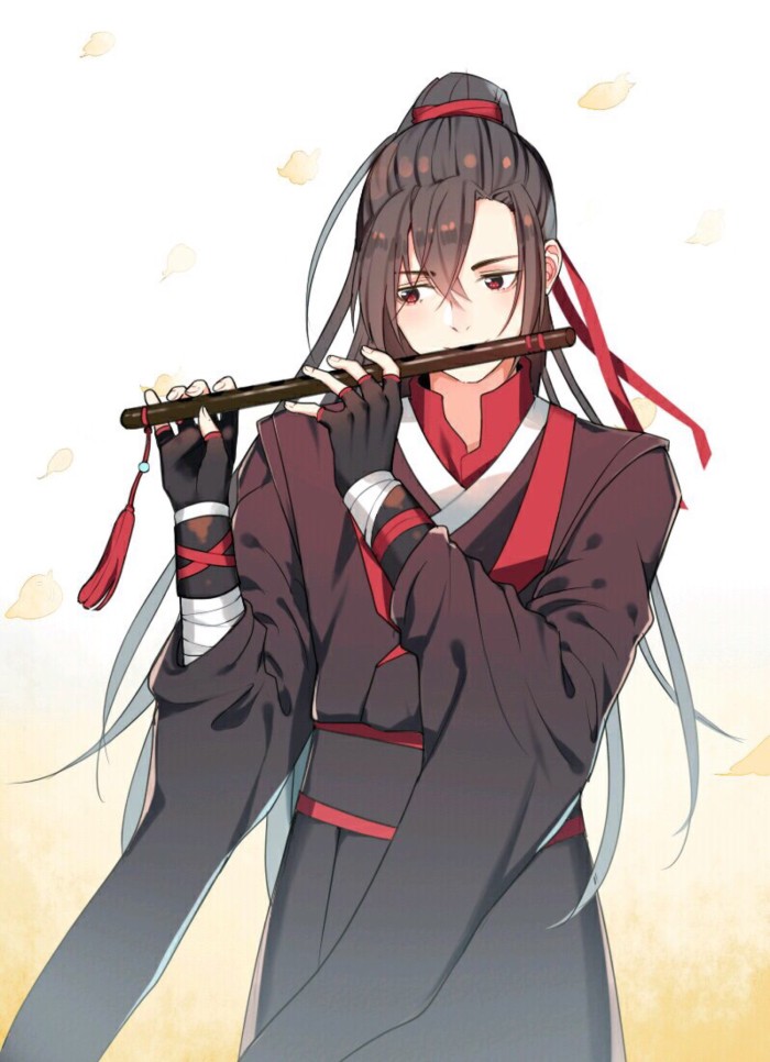 魔道祖师动漫古风壁纸,满月浅藏云间,那么汝又身处何方!