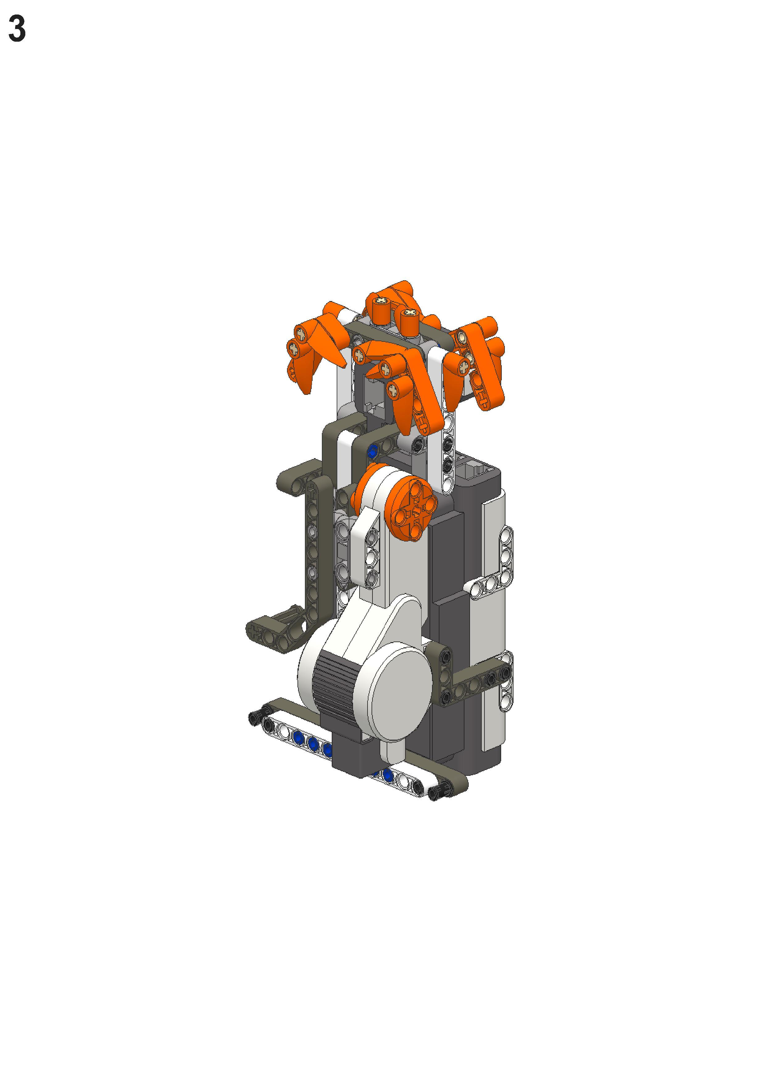 乐高投篮机器人搭建完整过程