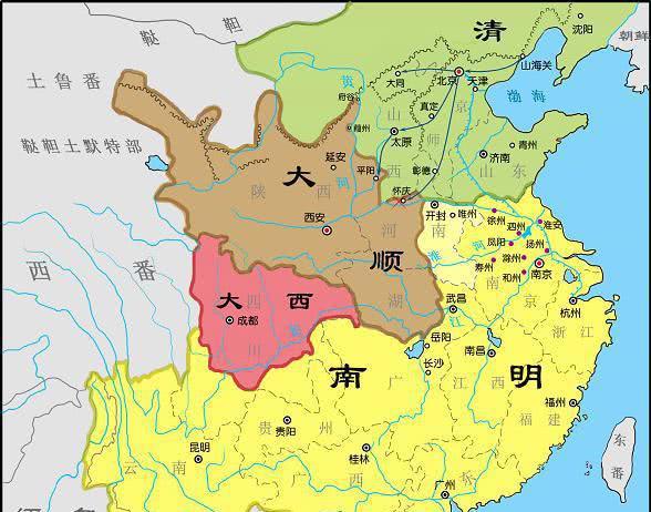 国共划江而治地图全图图片