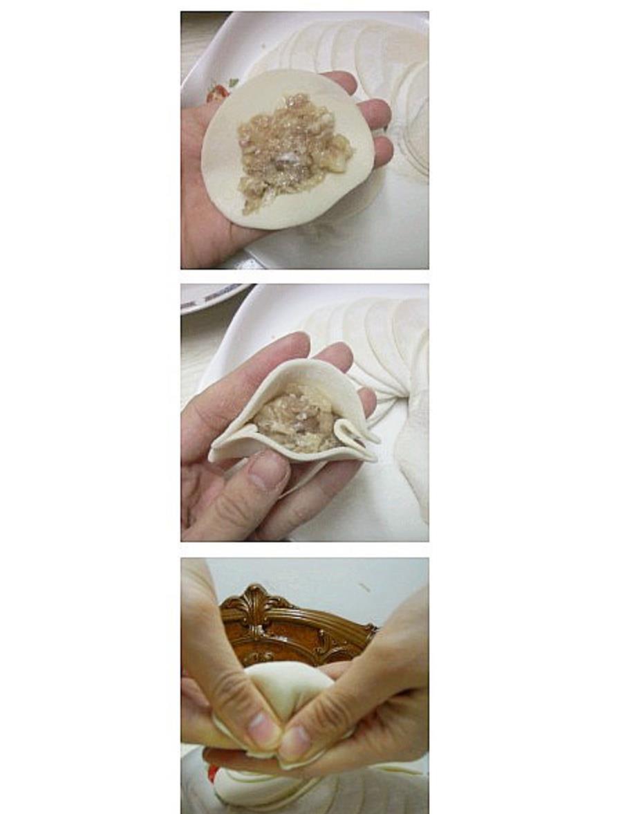 大肚子水饺的包法图解图片