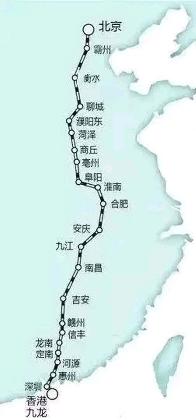 京九高铁衡水段线路图图片