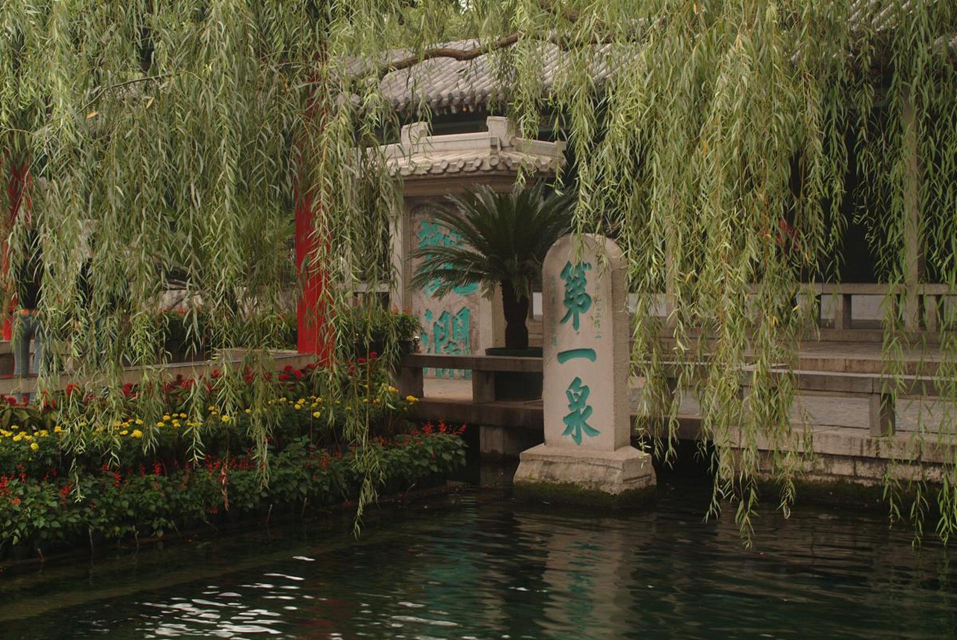 随着夏季的到来,济南市中心的天下第一泉风景区成为了游客们的热门