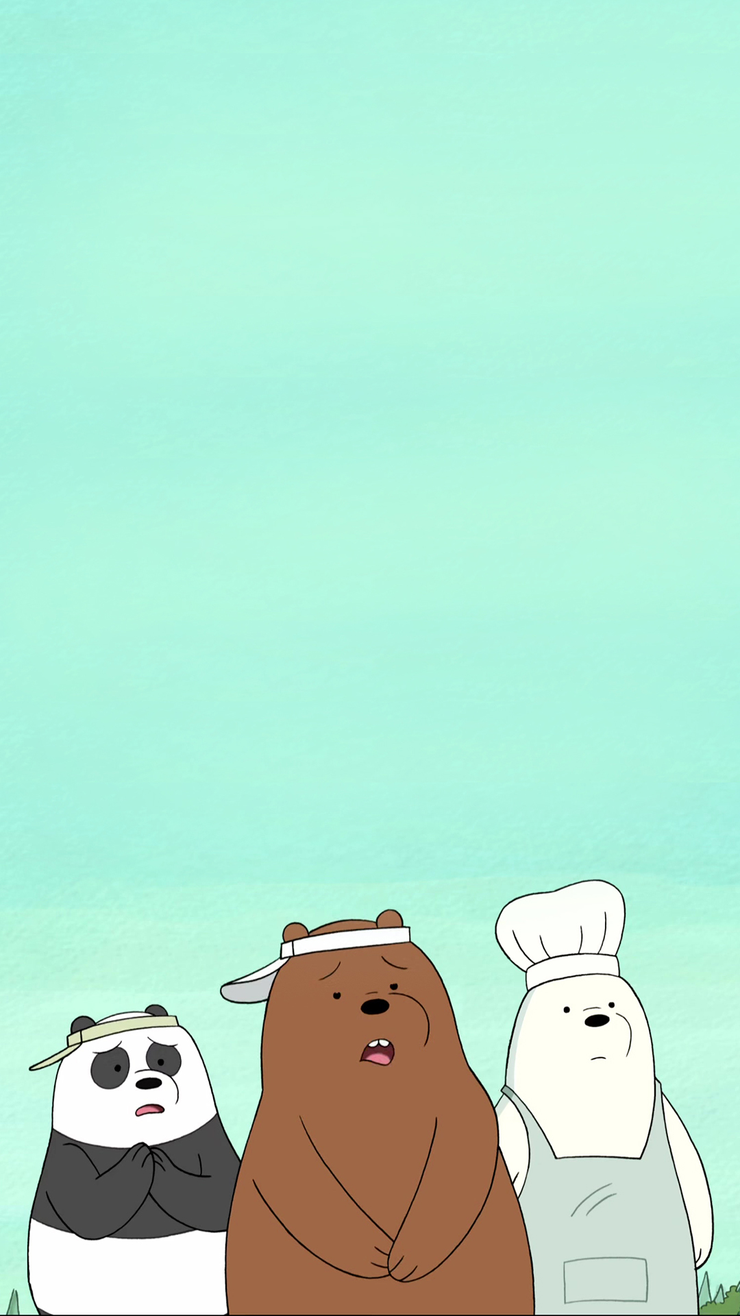 呆萌卡通熊高清图片手机壁纸,分辨率1080x1920