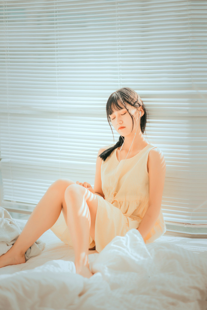 艺术摄影:柔软的下午时光,清爽的女孩,你好呀!
