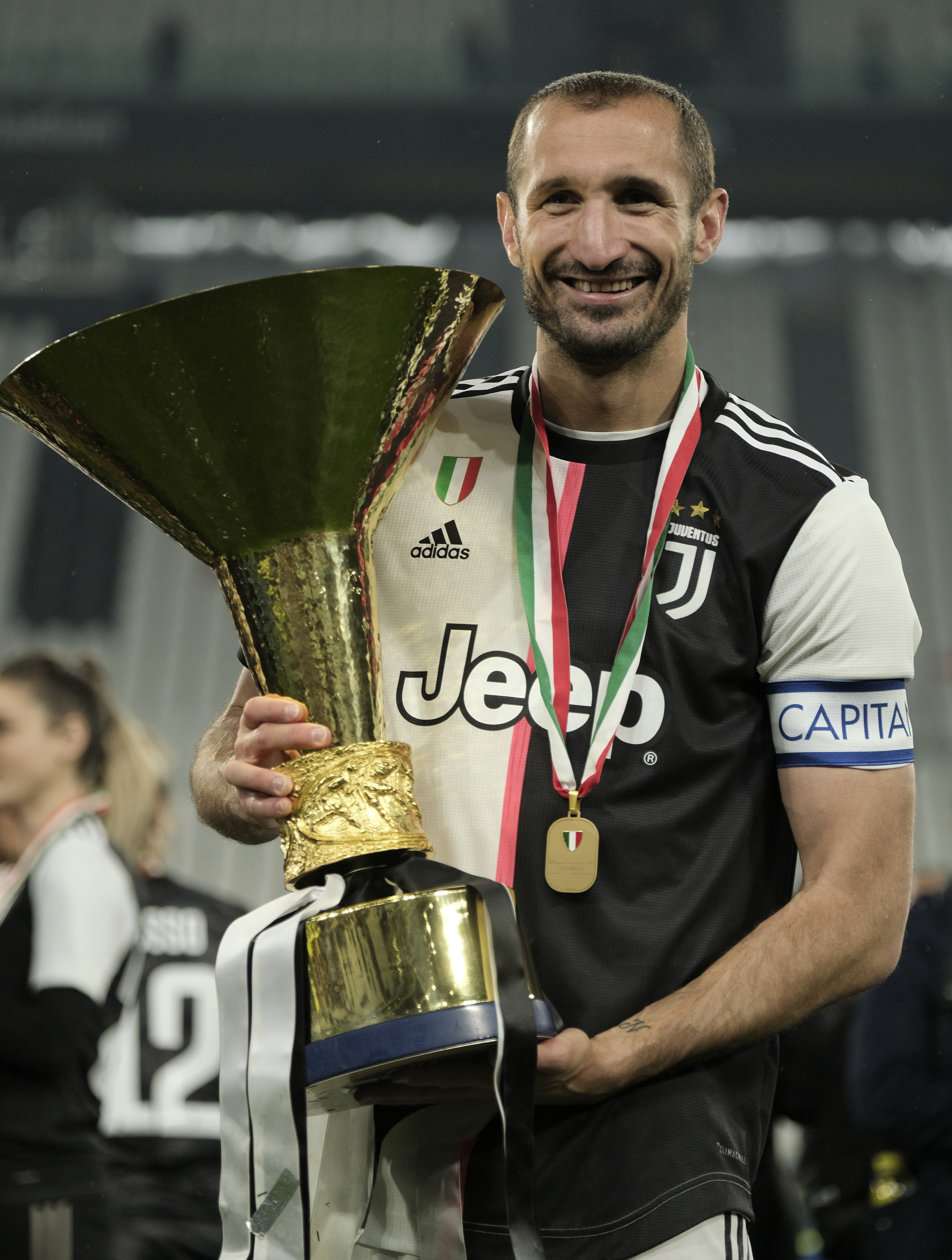 足球——意甲:尤文图斯举行冠军颁奖仪式(7)