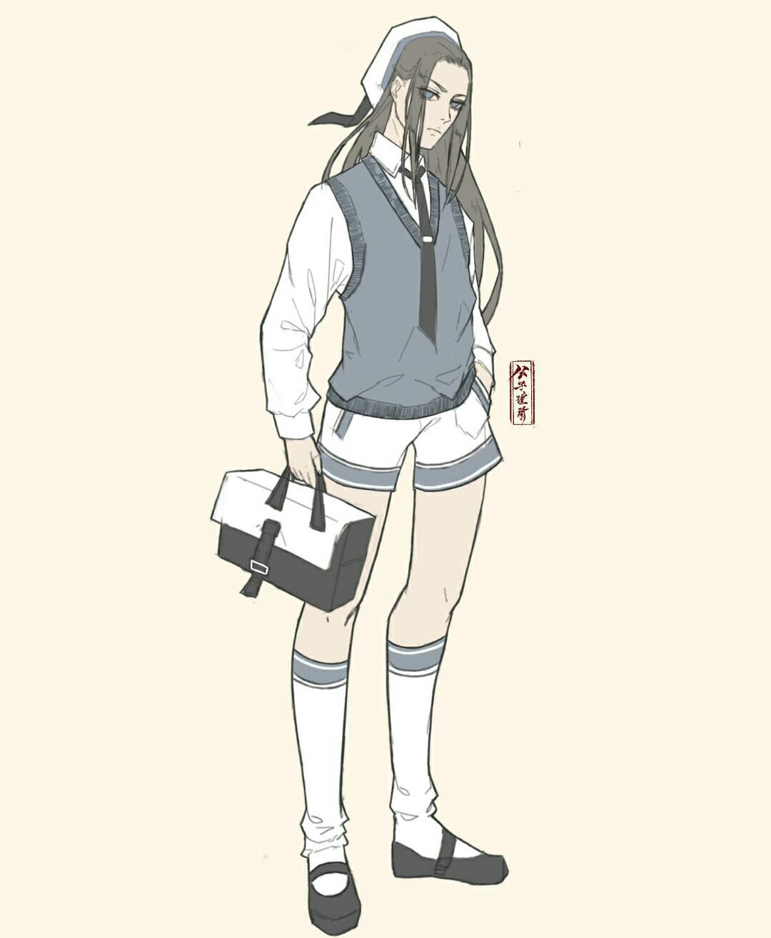 当《魔道祖师》中9个动画角色换成现代校服后,化身男神天团