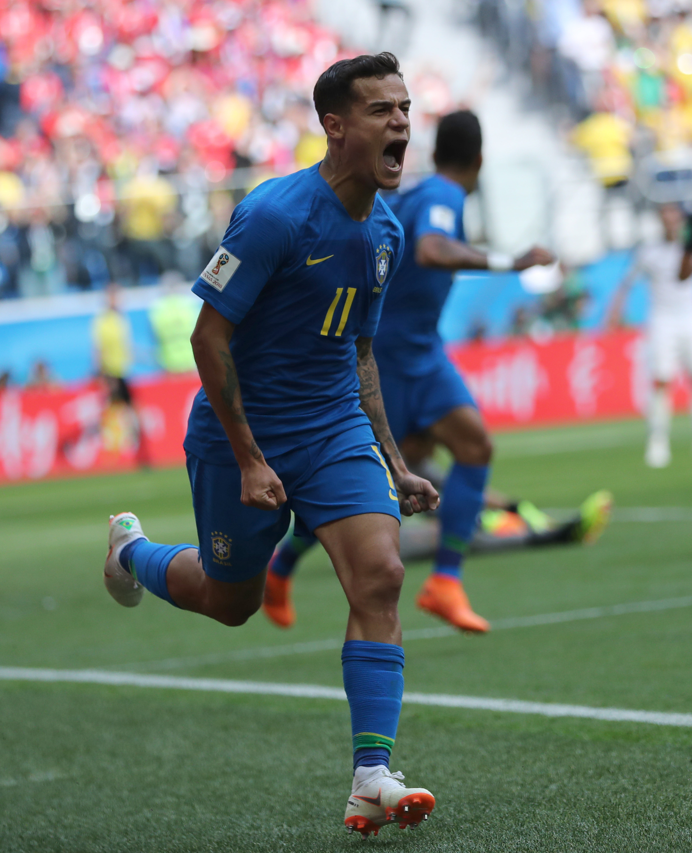 足球——e组:巴西队库蒂尼奥进球(8)