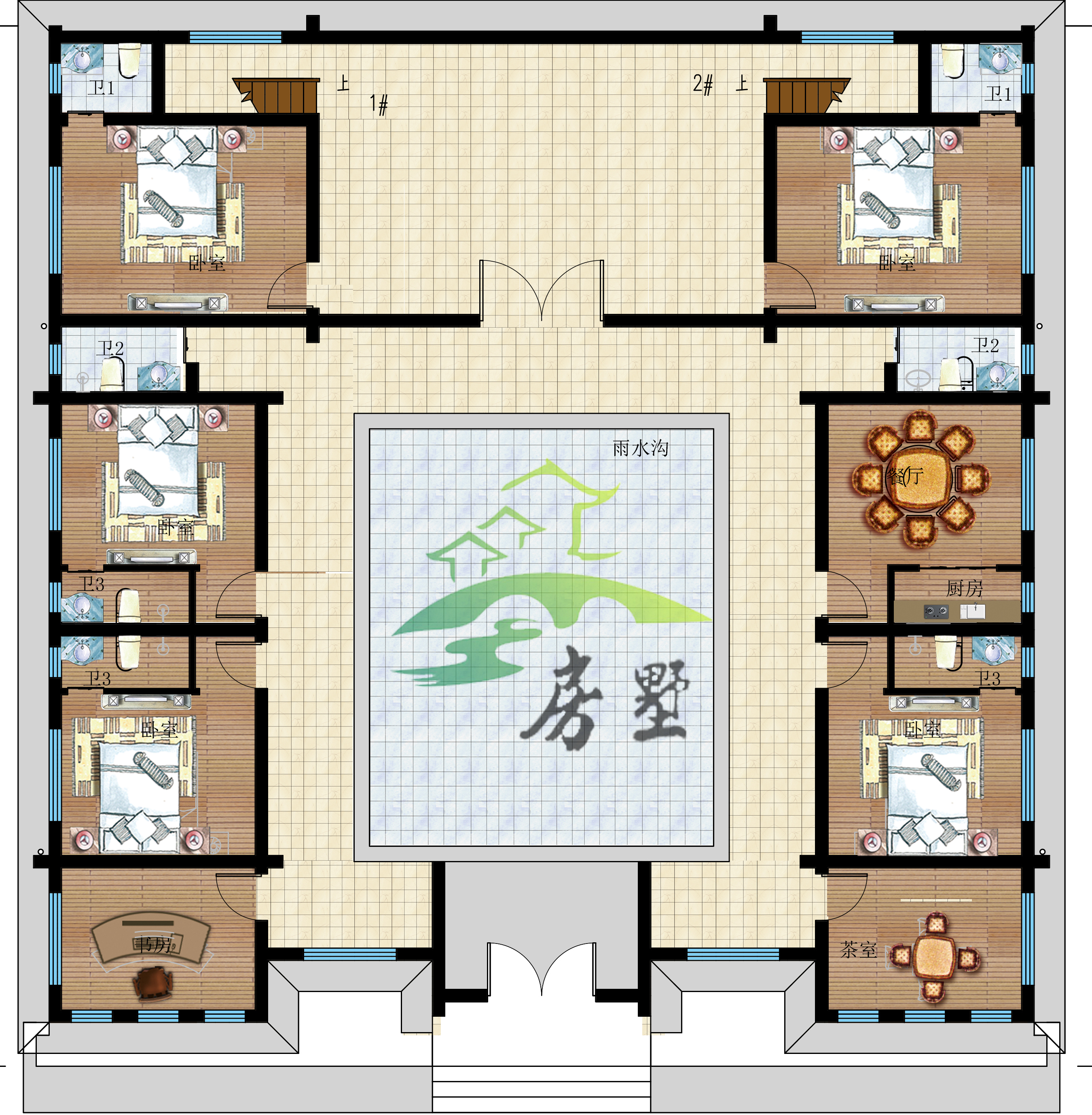 与父母一同住在这样的四合院里,互相照应,生活独立