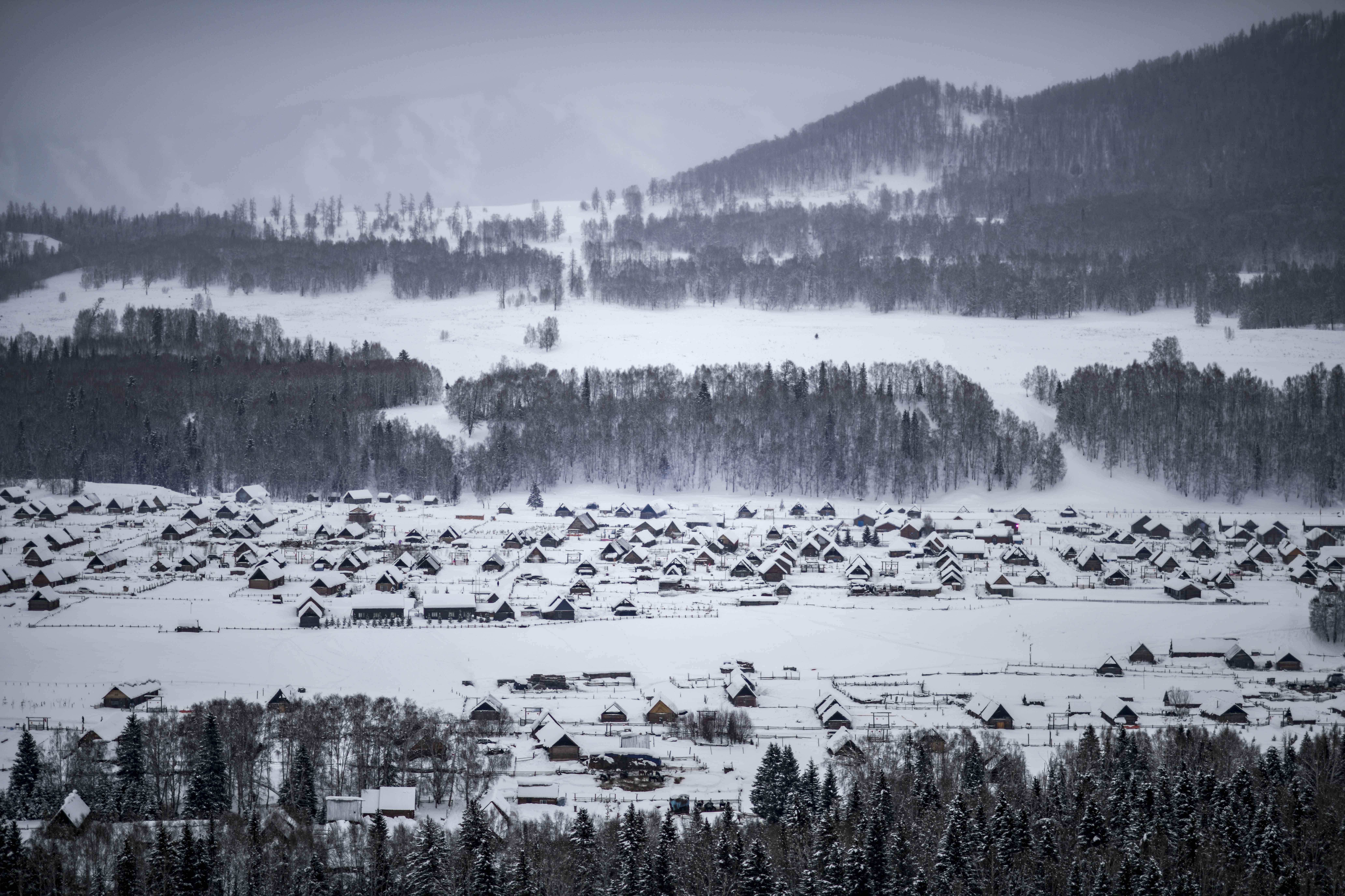新疆禾木:尽享雪趣