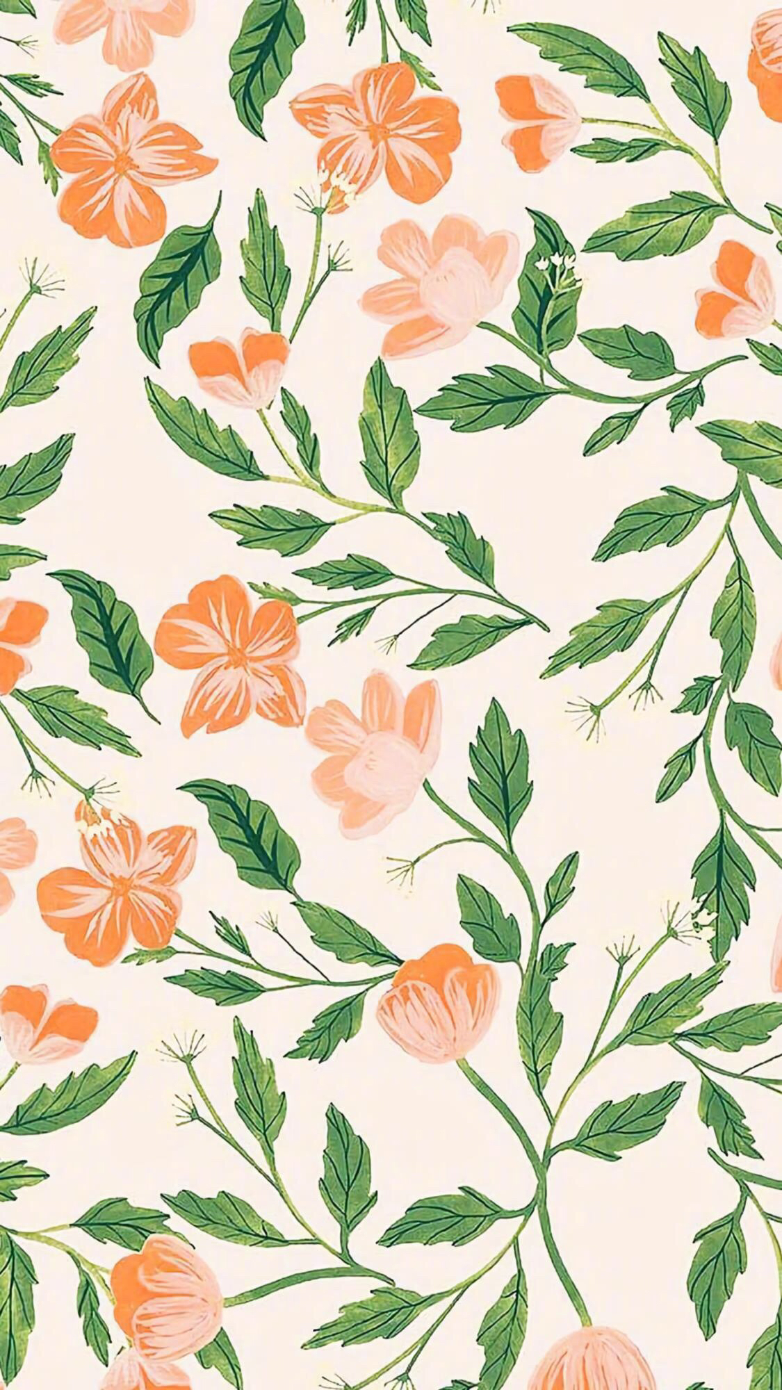 新年,送给女人的碎花壁纸