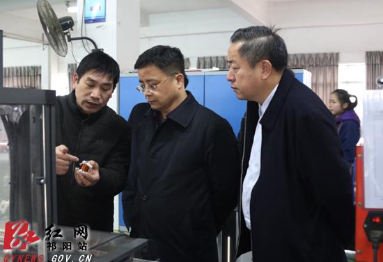 张贺文深入祁阳县调研企业发展和安全生产工作