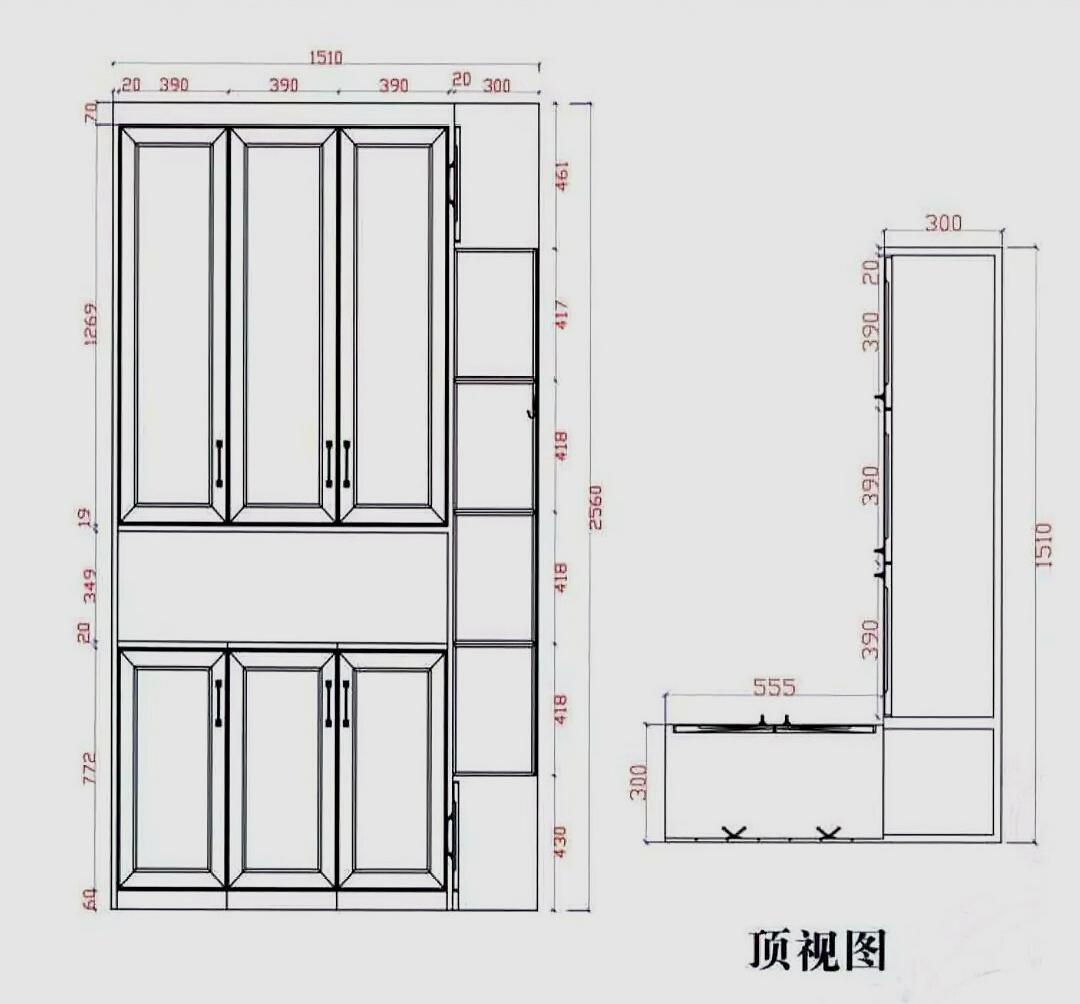 月薪3万木工分享:柜子格局设计案例,以及吊顶造型方案!