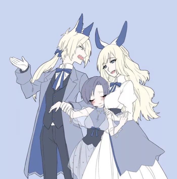 人物绘画"魔女与养子系列"风格独特的卡通插画,超有爱!