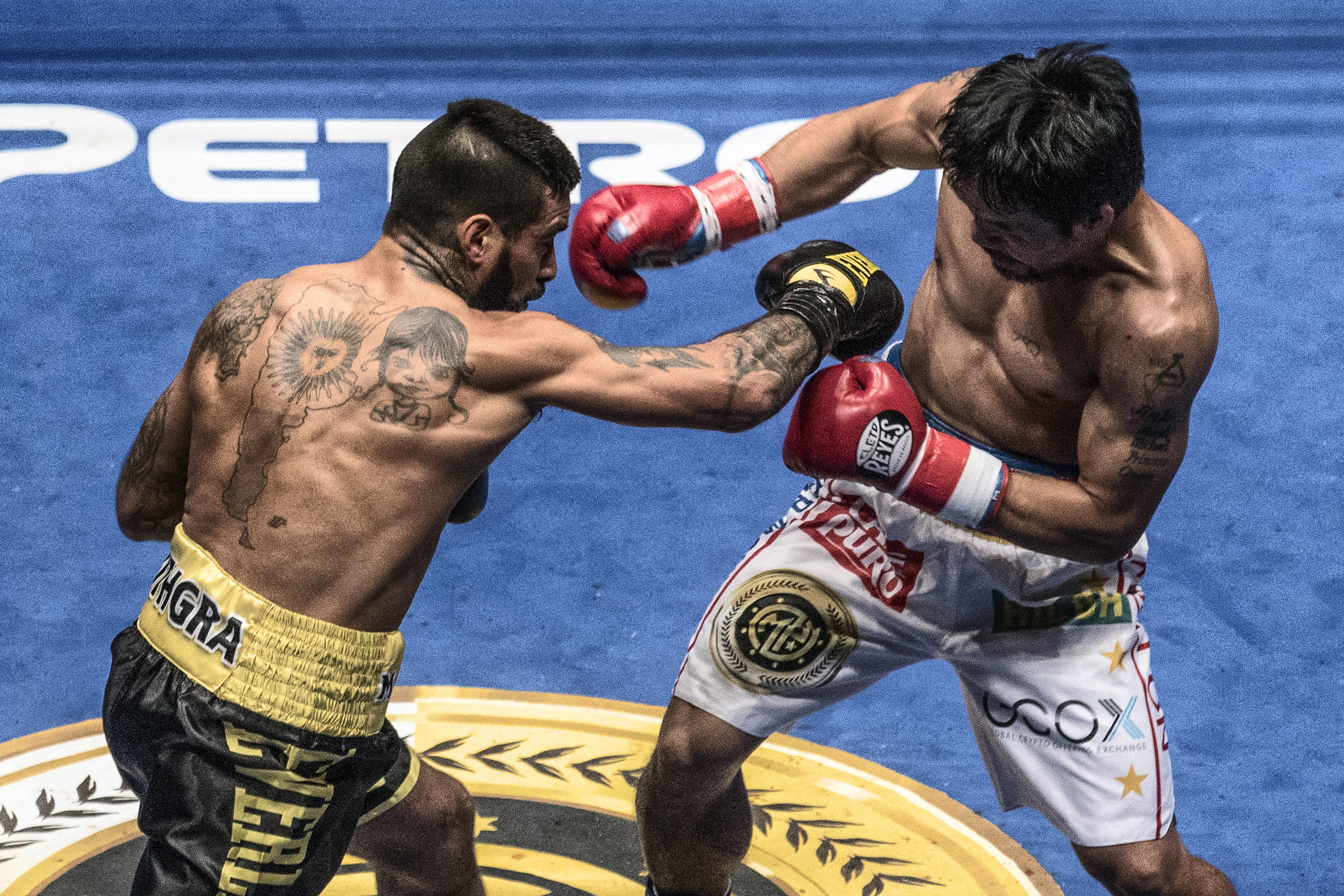 拳击——wba次中量级拳王战:帕奎奥击败马特西(8)