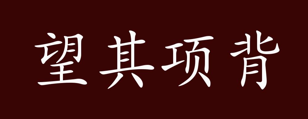 望其项背的出处,释义,典故,近反义词及例句用法 - 成语知识