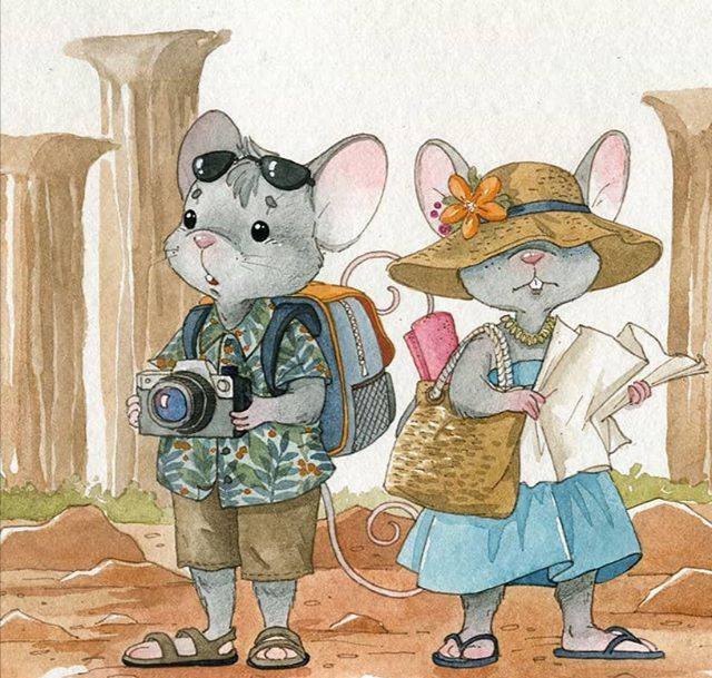 童话小动物,萌化你的心!一组童话风的水彩插画分享!