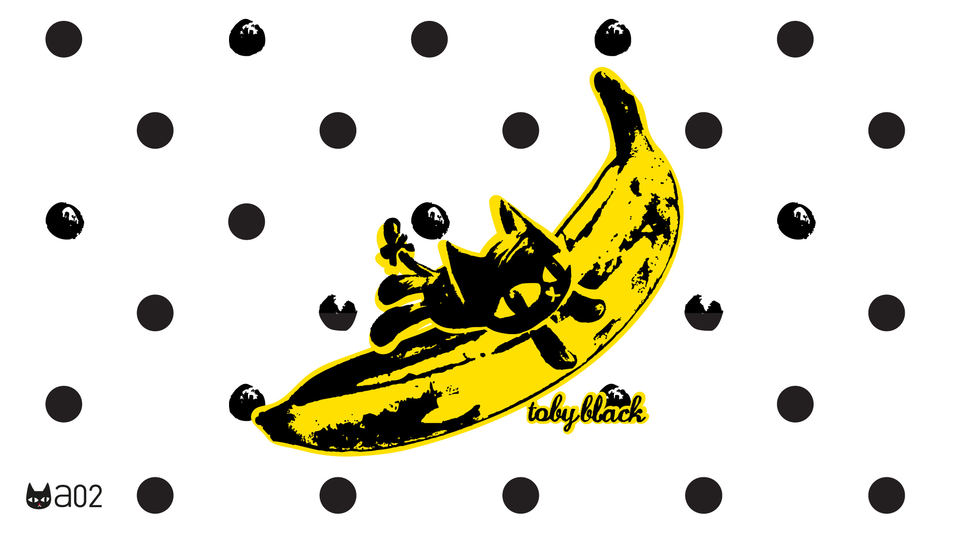 托比小黑原创超清电脑桌面壁纸,分辨率为1920x1080