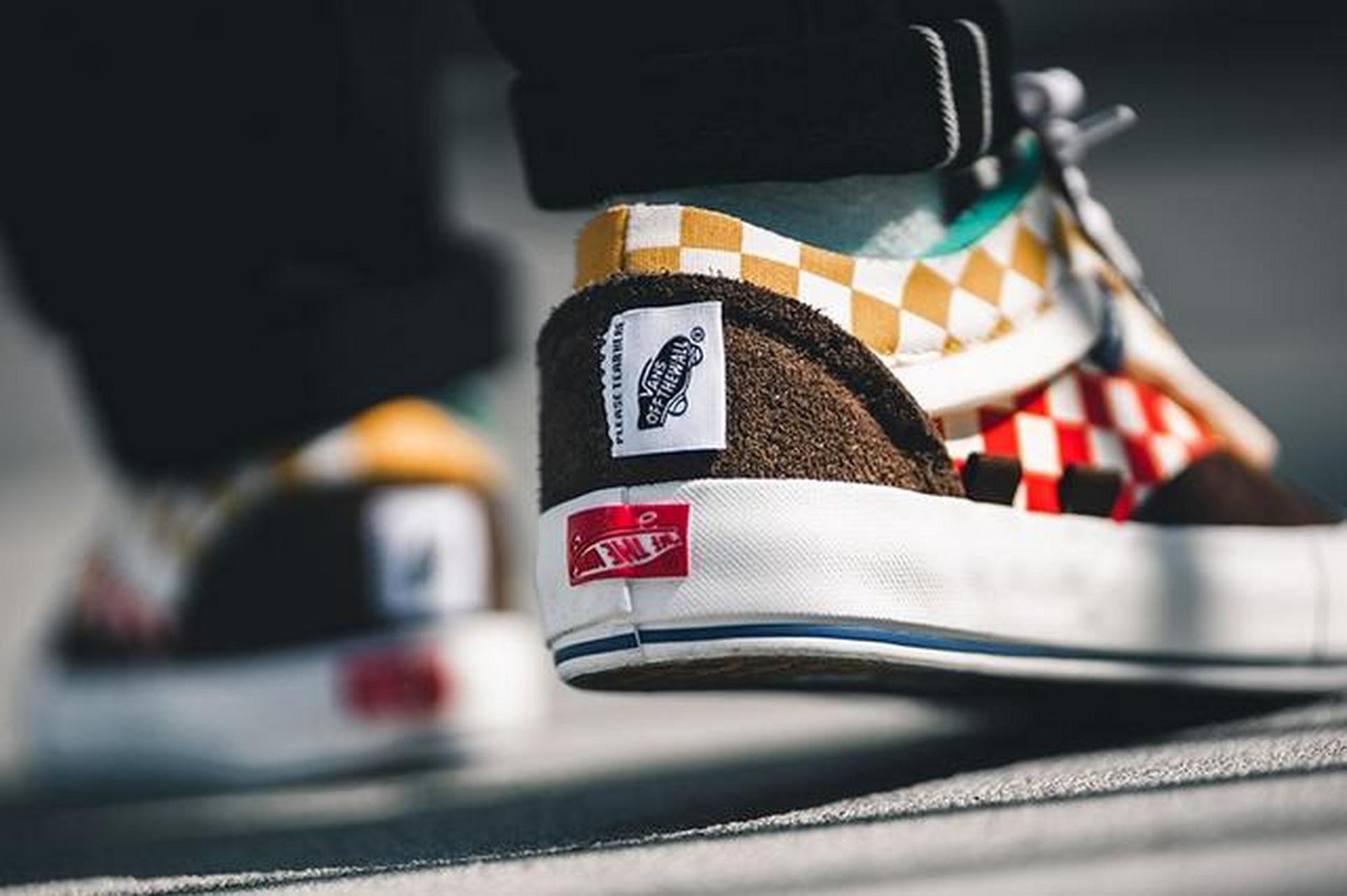 双层鞋舌   反转鞋底!这双全新解构 vans 真有点意思