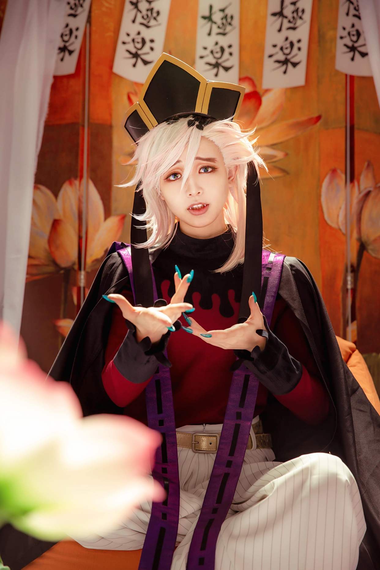 「鬼灭之刃」童磨cos,网友:有内味了