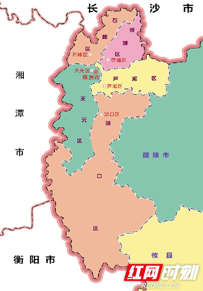 株洲市地区最新地图图片