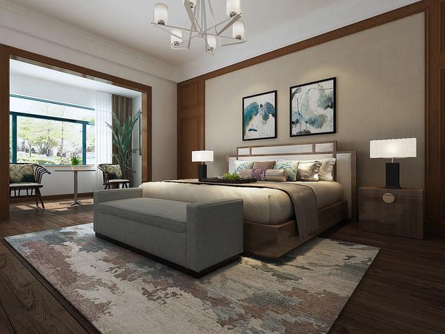 装修案例丨淄博东岳国际160㎡新中式风格,雅致华丽情趣舒适