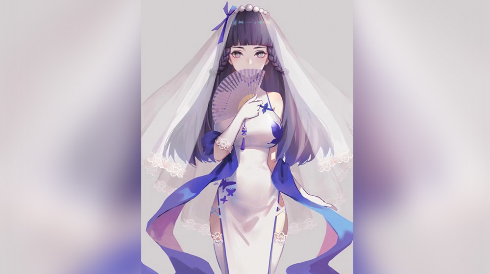 火影忍者:雏田的美丽婚纱裙,第一个男孩子都喜欢,第四最经典!