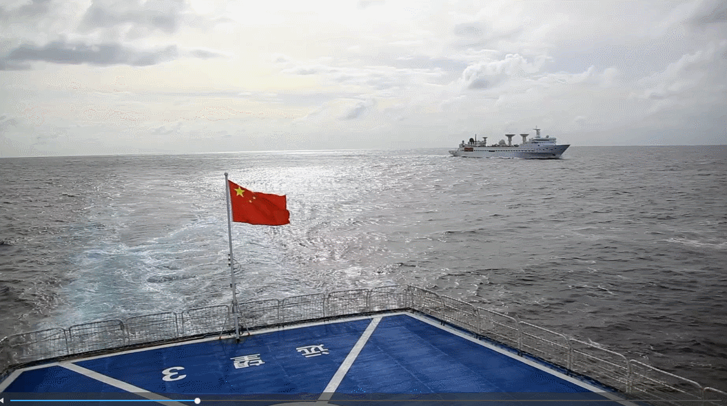 最强"春运":两艘远望号船回家路上相遇